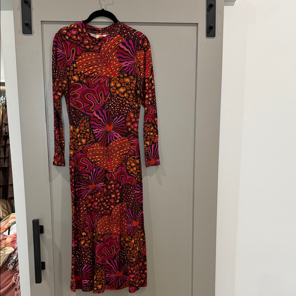 Farm Rio Vibrant Long Sleeve Dress